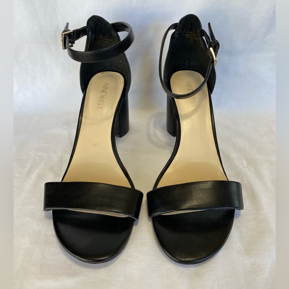 Nine West black heeled sandals - Picture 4 of 6